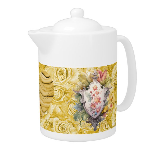 Shield of Faith III Porcelain Teapot (Right)