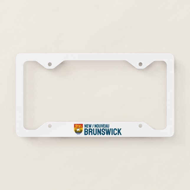 Shield of New Brunswick, Canada License Plate Frame (Front)
