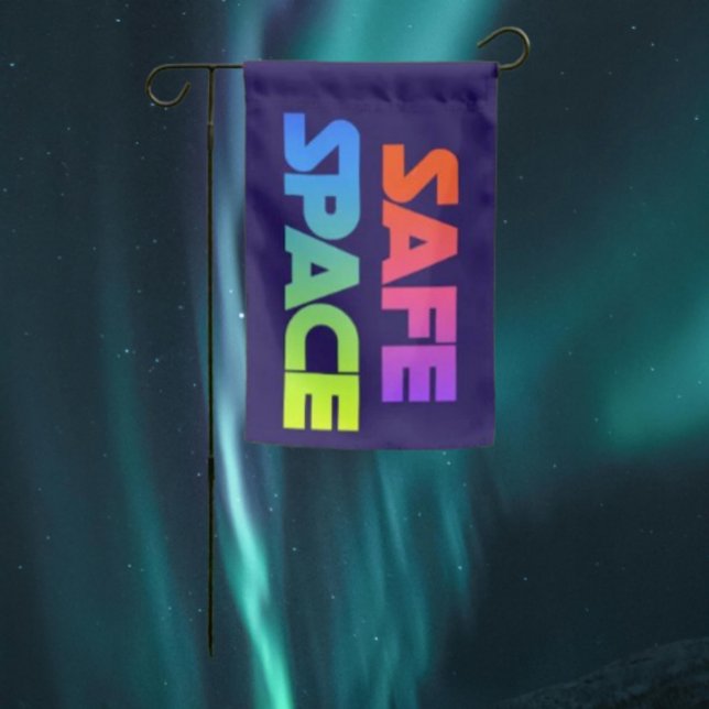 Shield of Pride Garden Flag – SAFE SPACE Zone (Creator Uploaded)