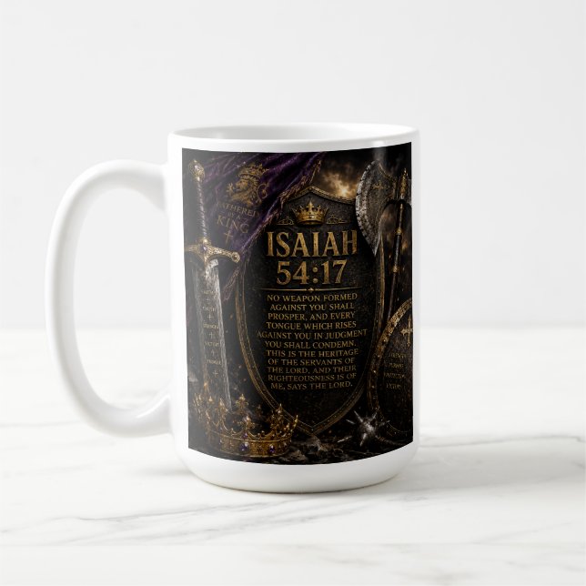 Shield & Sip  Coffee Mug (Left)