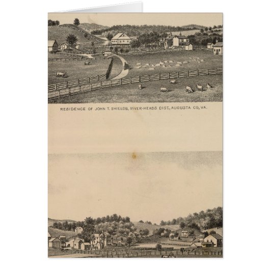 Shields, Clemmer residences Cards (Front)