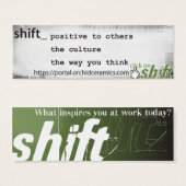 Shift Card (Front & Back)