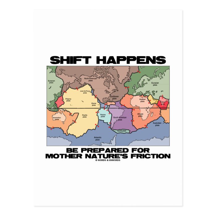 Shift Happens Be Prepared For Mother Nature's Post Card