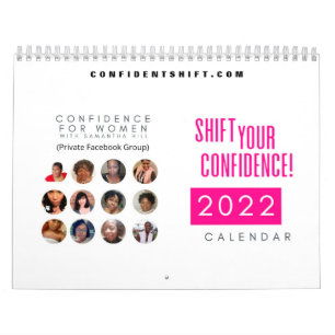 Shift Your Confidence Calendar 2022 - 12 Month 