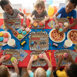Shifting Into Tenth Gear Monster Truck Birthday  Paper Plates
