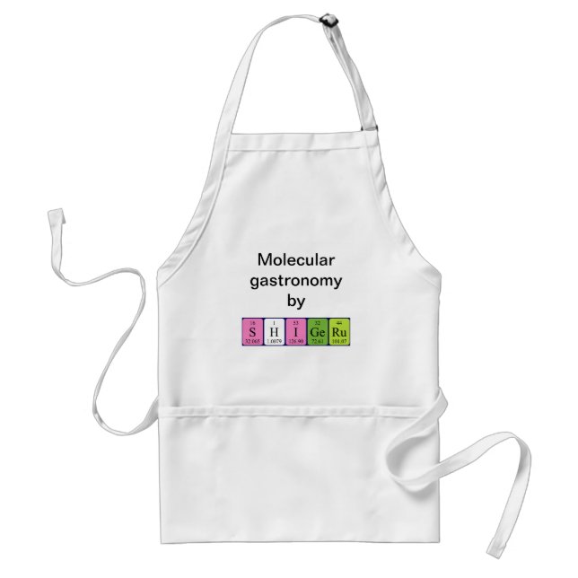 Shigeru periodic table name apron (Front)