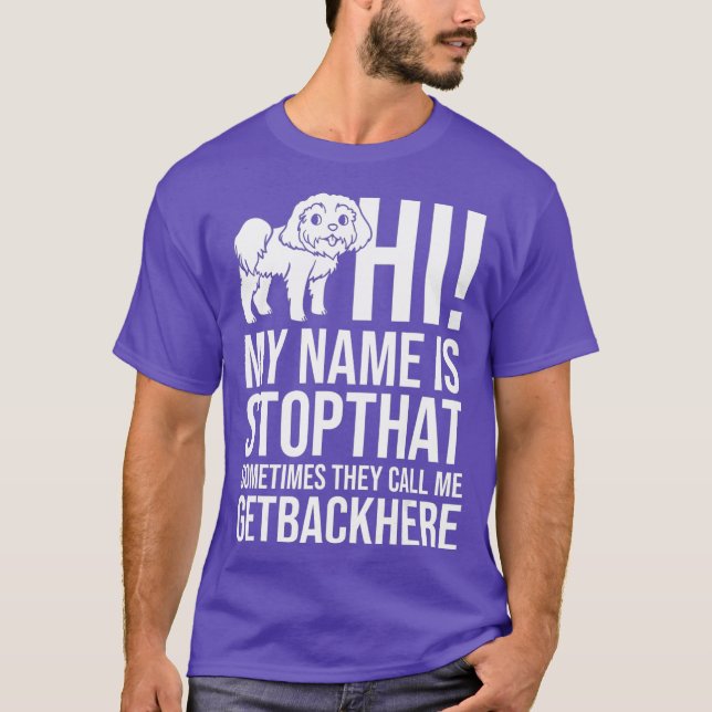 Shih Poo Dog Puppies Owner Lover _15 T-Shirt (Front)