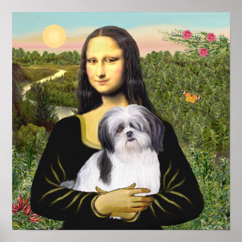 Shih Tzu A1 _ Mona Lisa Poster