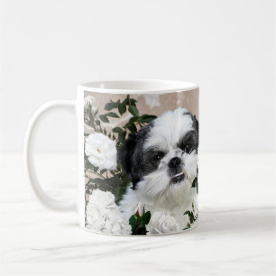 Shih Tzu and roses Coffee Mug