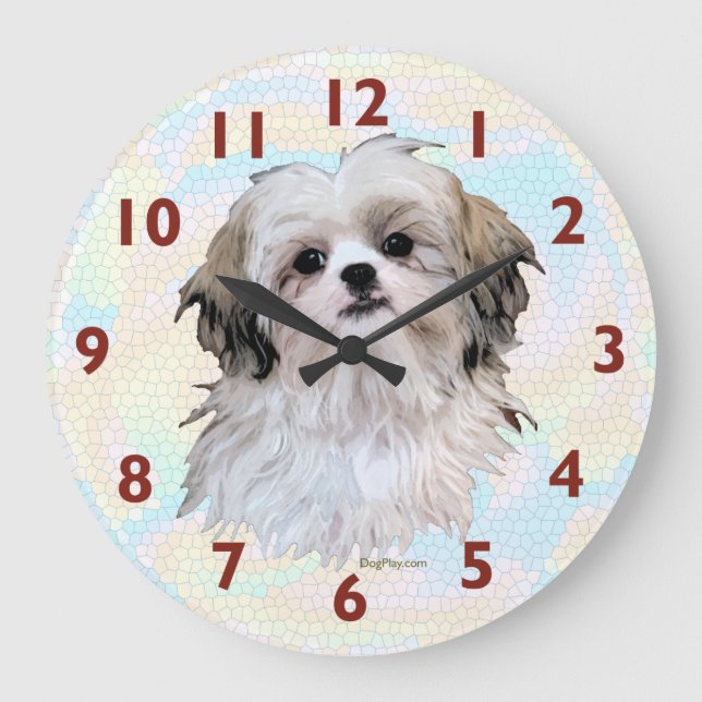 Shih Tzu Art Clock (Front)