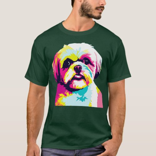 Shih Tzu Art Dog Lover Gifts 1 T_Shirt