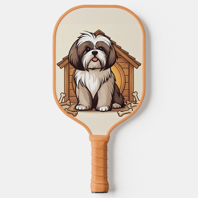 Shih Tzu Art  Pickleball Paddle (Bring a little fun to your game with this adorable Shih Tzu!)