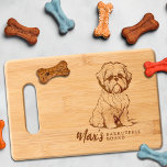 Shih Tzu Barkuterie Dog Treat Wood Cutting Board
