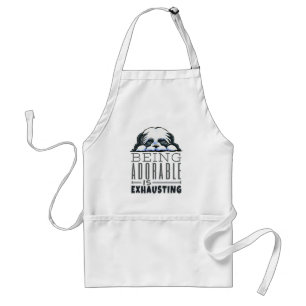 Shih Tzu Being Adorable Adult Apron