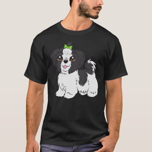 Shih Tzu Black amp White T_Shirt