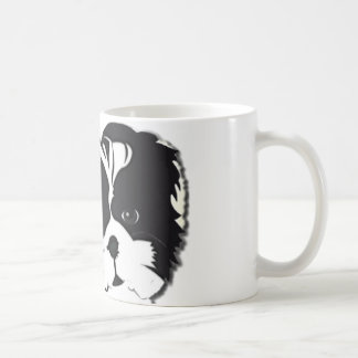 Shih Tzu Black White Dog Pet Coffee Mug