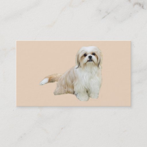 Customizable Shih Tzu Breeder Business Card