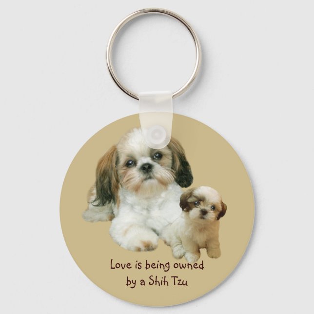 Shih Tzu Buddies Keychain (Front)
