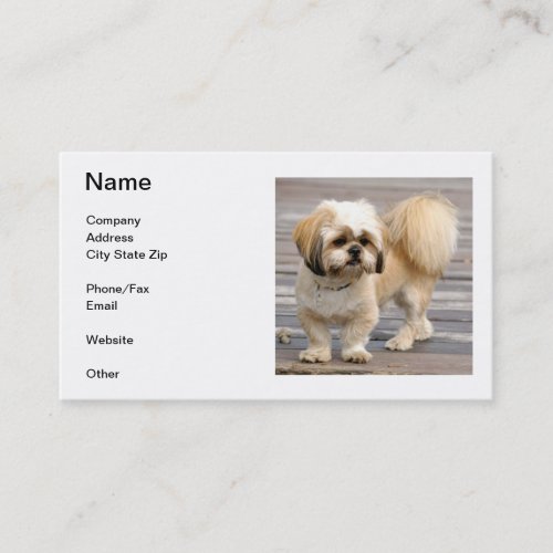 Shih Tzu Business Card