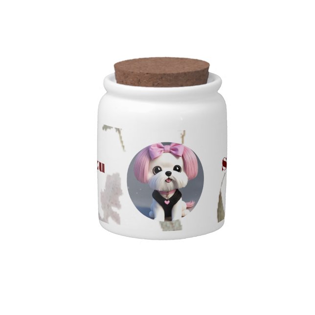Shih Tzu  Candy Jar (Front)