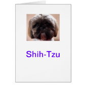 Shih-Tzu card (Front)