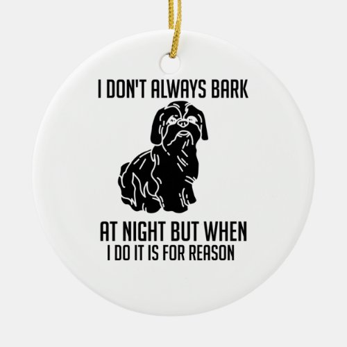 Shih Tzu Ceramic Ornament