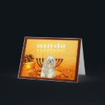 Shih Tzu Chanukah Card Menorah<br><div class="desc">Remembering family and friends during the Chanukah season is a wonderful way to keep in touch with the people you love and care about. I created these dog Chanukah cards with love and care and I am sure anyone who loves dogs will be delighted to receive them. You do have...</div>