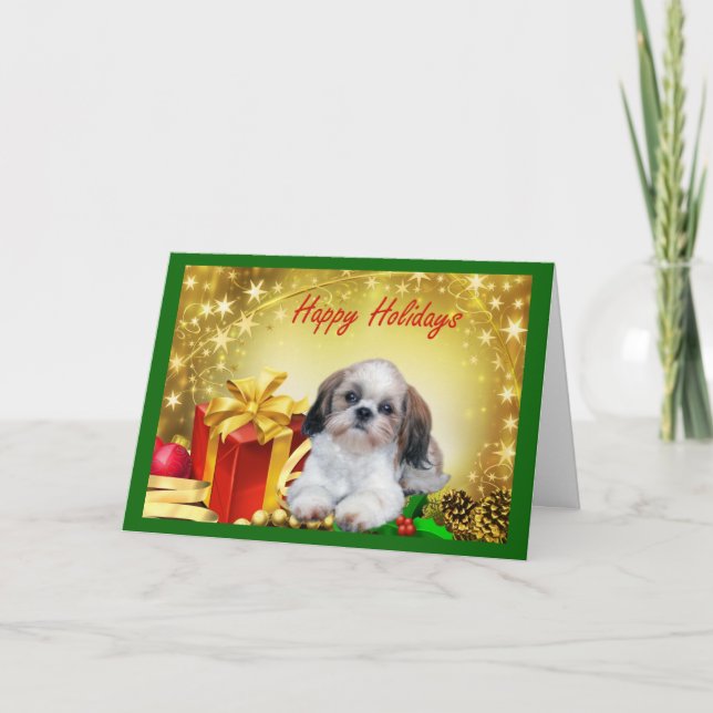 Shih Tzu  Christmas Card Gifts (Front)