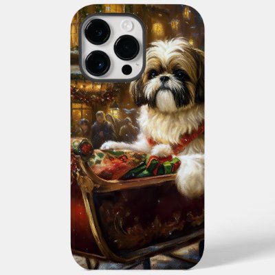 Shih Tzu Christmas Festive Season Case-Mate iPhone 14 Pro Max Case