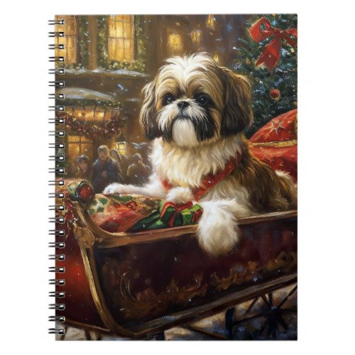 Shih Tzu Christmas Festive Season Notebook