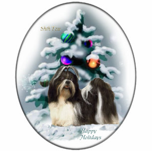 Shih Tzu Christmas Gifts Ornament