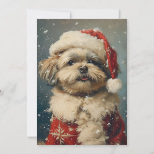 Shih Tzu Christmas Holiday Card