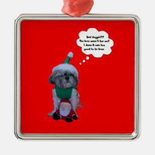 Shih Tzu Christmas Holilday Premium Ornament