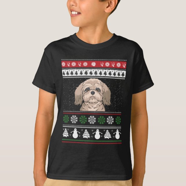 Shih Tzu Christmas T-Shirt (Front)
