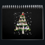 Shih Tzu Christmas Tree Covered By Fashlight Calendar<br><div class="desc">Shih Tzu Christmas Tree Covered By Fashlight</div>
