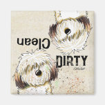 Shih Tzu Clean Dirty Dishwasher magnet