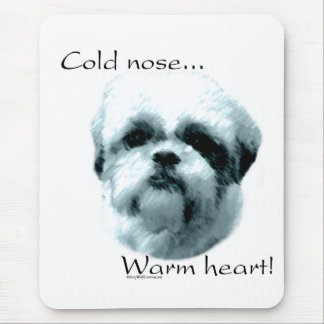 Shih Tzu Cold Nose Warm Heart Mouse Pad