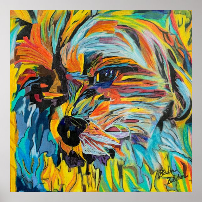 Shih Tzu Custom Art Poster (Front)