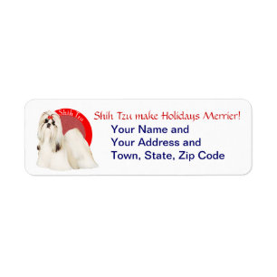 Shih Tzu Customizable Labels
