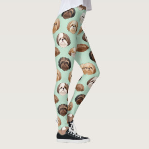 Shih Tzu Cute Dog Lover Pattern Leggings