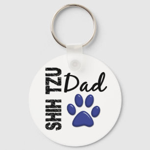 Shih Tzu Dad 2 Keychain