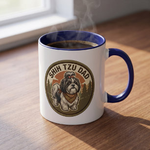 Shih Tzu Dad Coffee Mug Shih Tzu Dog Dad Gift
