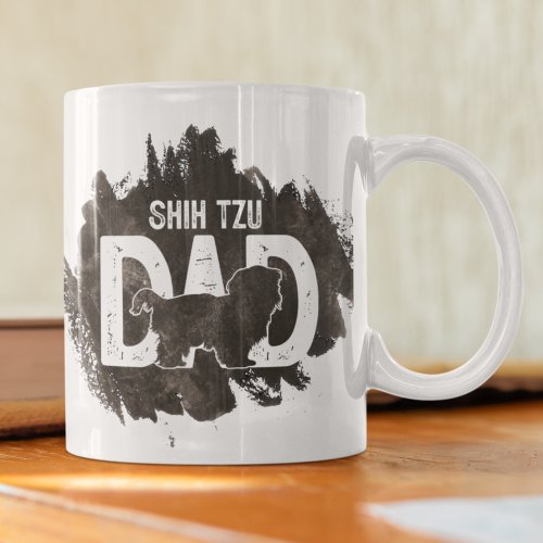 Shih tzu Dad Dog Breed Lover Fathers Day Coffee Mug