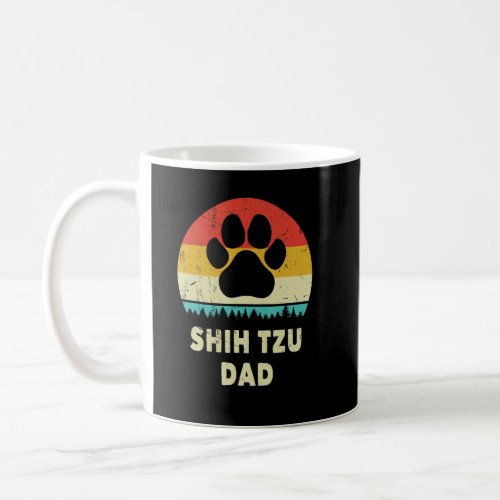 Shih Tzu Dad   For Men   Shih Tzu Dog Vintage  Coffee Mug
