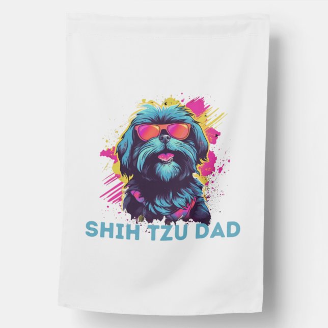 Shih Tzu Dad   House Flag (Front)