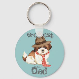 Shih Tzu Dad Keychain