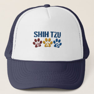 SHIH TZU Dad Paw Print 1 Trucker Hat