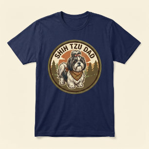 Shih Tzu Dad Tri-blend Tee Shih Tzu Dog Dad Gift