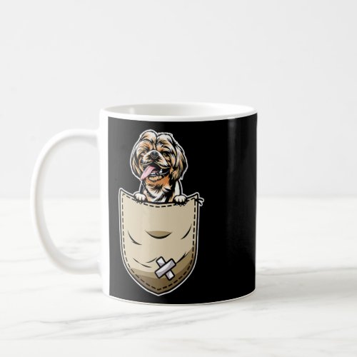 Shih Tzu Dog And Pocket Owner 1  Coffee Mug