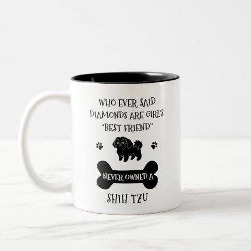 Shih Tzu Dog Best Friend Two_Tone Coffee Mug